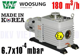 Bơm chân không chống cháy nổ Woosung MVP216 Ex