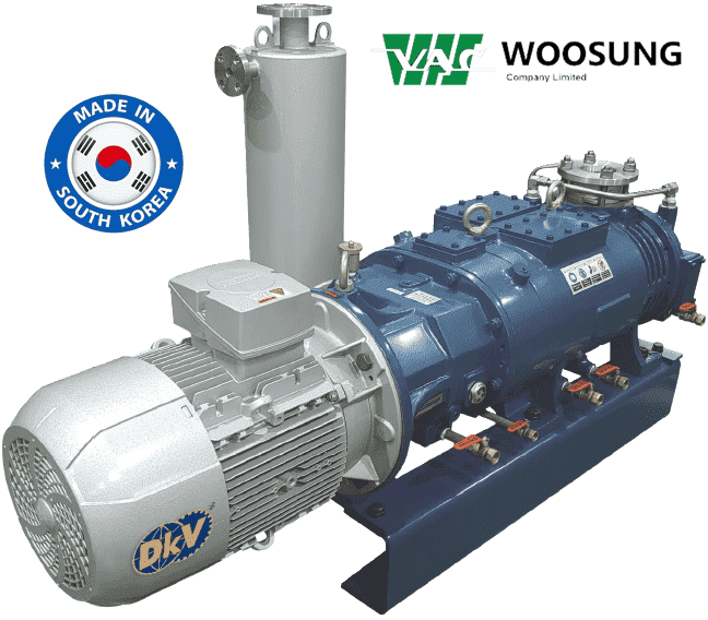 bom chan khong kho truc vit woosung mdp150s, woosung dry screw vacuum pumps mdp150s