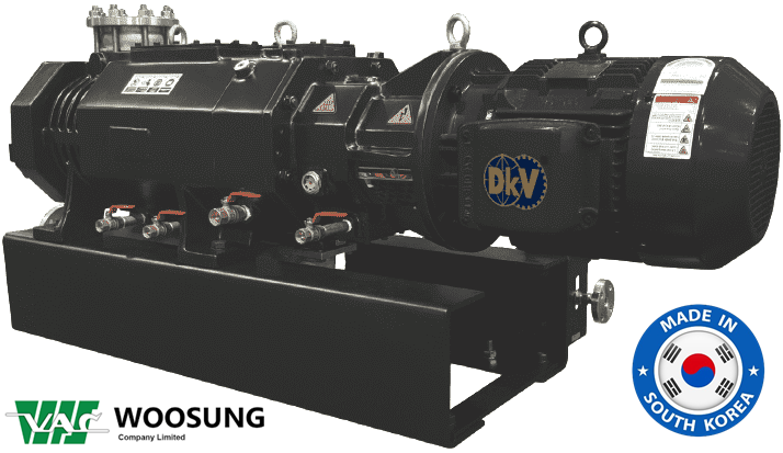 Bơm chân không khô trục vít Woosung MDP800B, Woosung dry screw vacuum pumps MDP800B