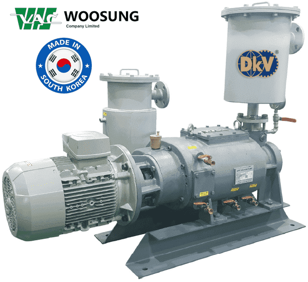 Bơm chân không khô trục vít Woosung TDP150, Woosung dry screw vacuum pumps TDP150