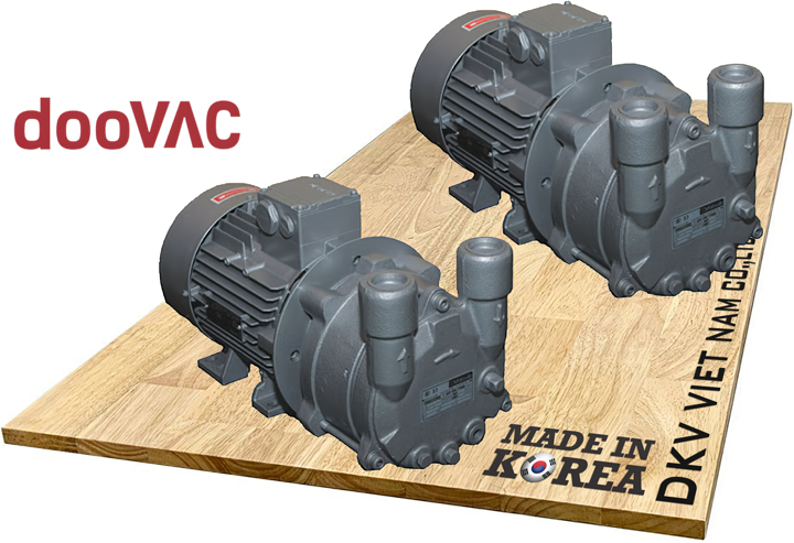 bom chan khong vong nuoc doovac dwv-10h, doovac liquid ring vacuum pump dwv-10h