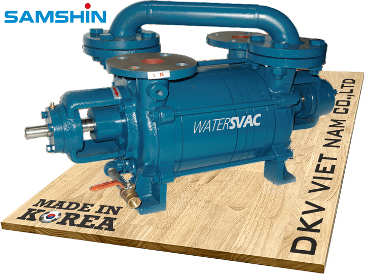 Bơm chân không vòng nước Samshin SW300DS, Samshin liquid ring vacuum pump SW300DS
