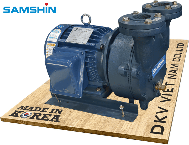 Bơm chân không vòng nước Samshin SWM-10(4P), Samshin liquid ring vacuum pump SWM-10(4P)